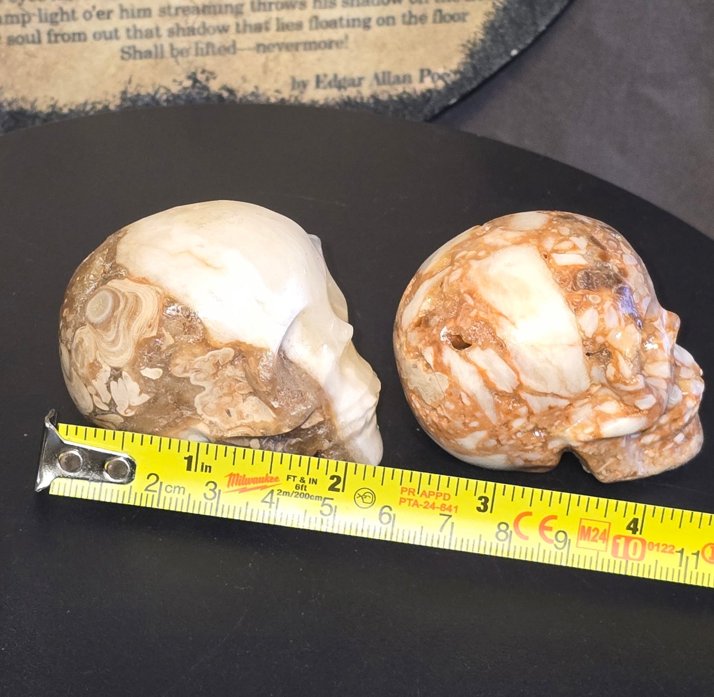 S0216 Chocolate Calcite Skull