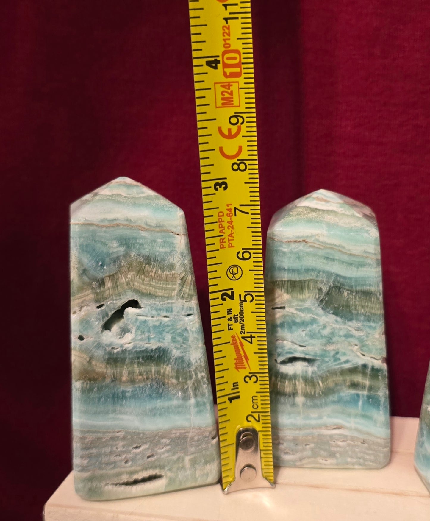 S0095 Blue Aragonite Tower