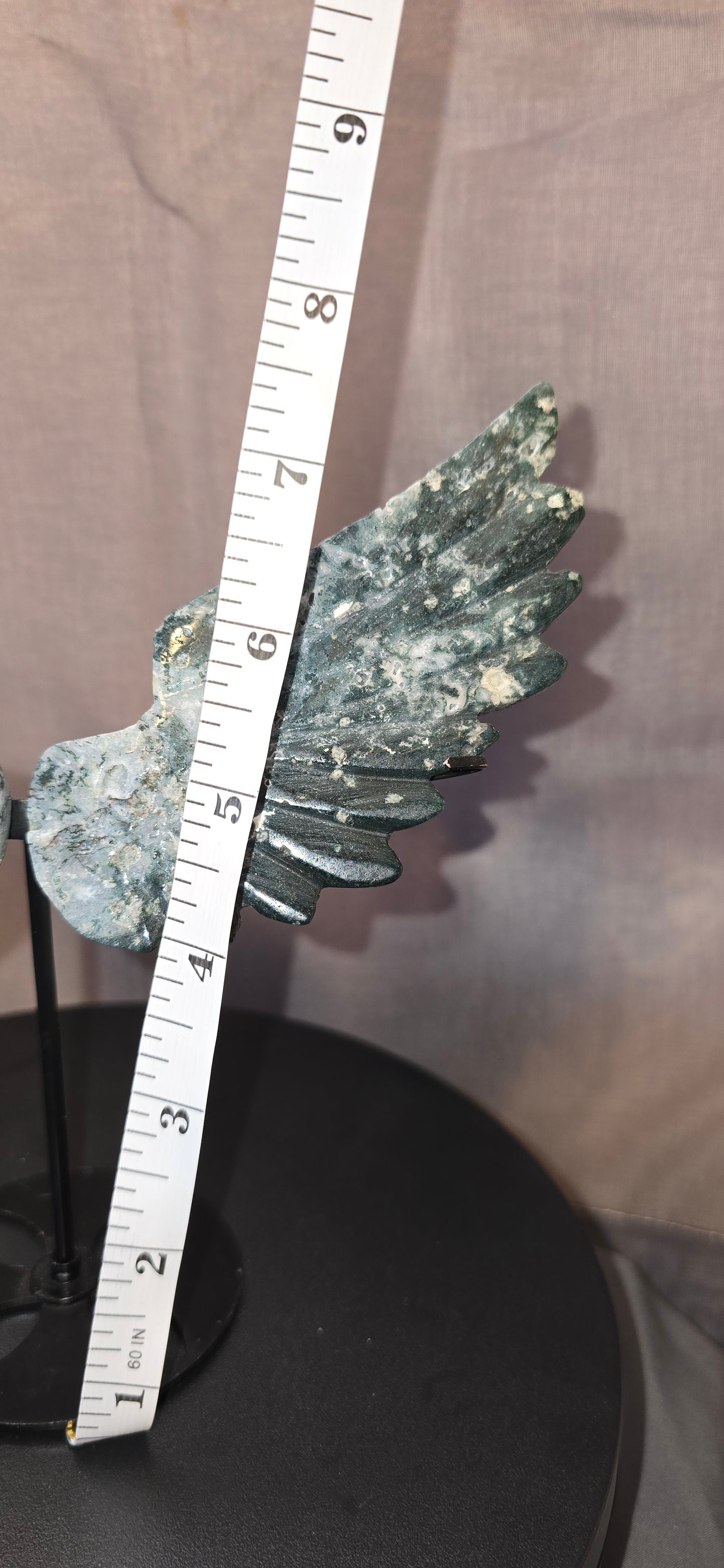 Moss Agate Angel Wing