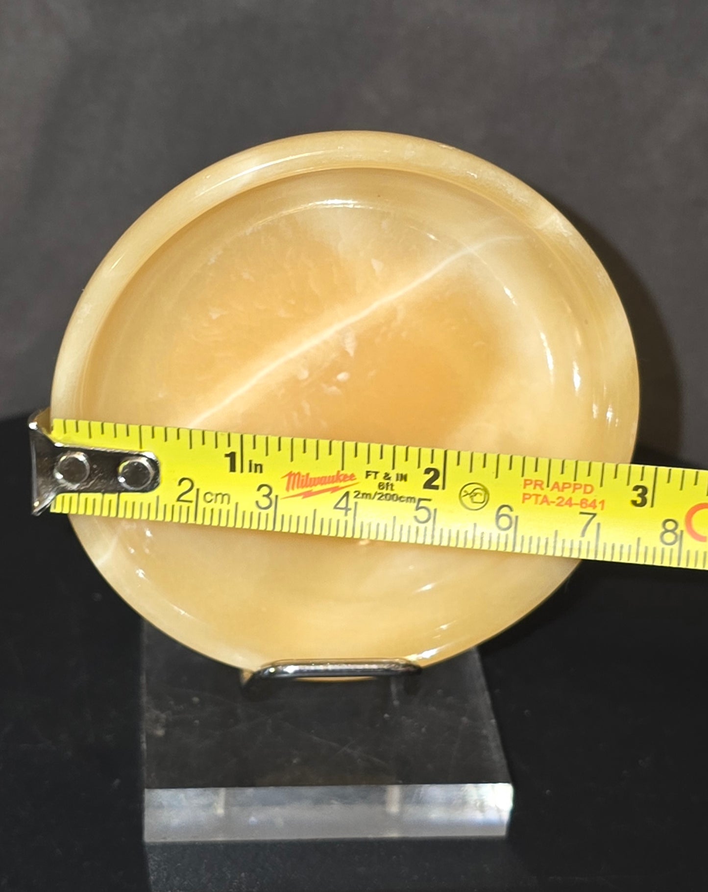 S0312 Honey Calcite Bowl