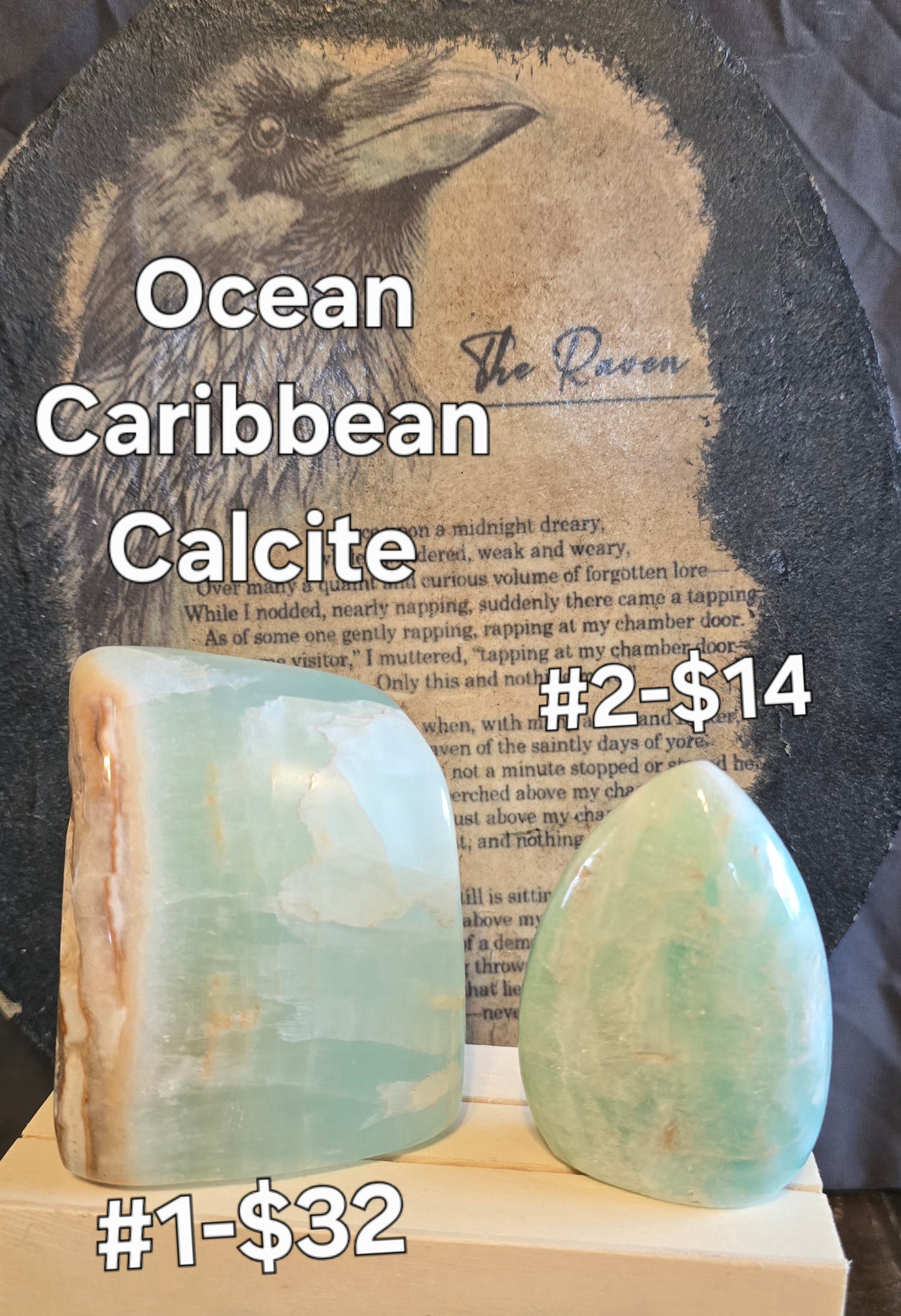 S0128 Caribbean Calcite Freeform #1