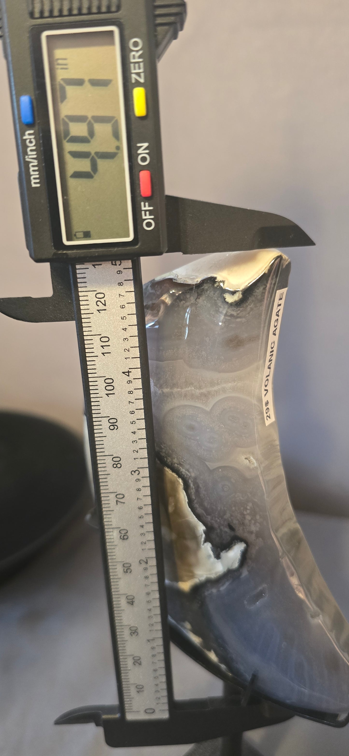 Volcanic Agate Moon & Stand