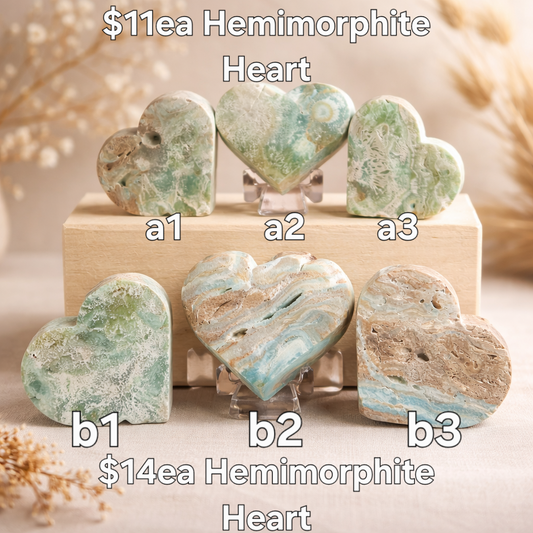 S0089 Hemimorphite Heart