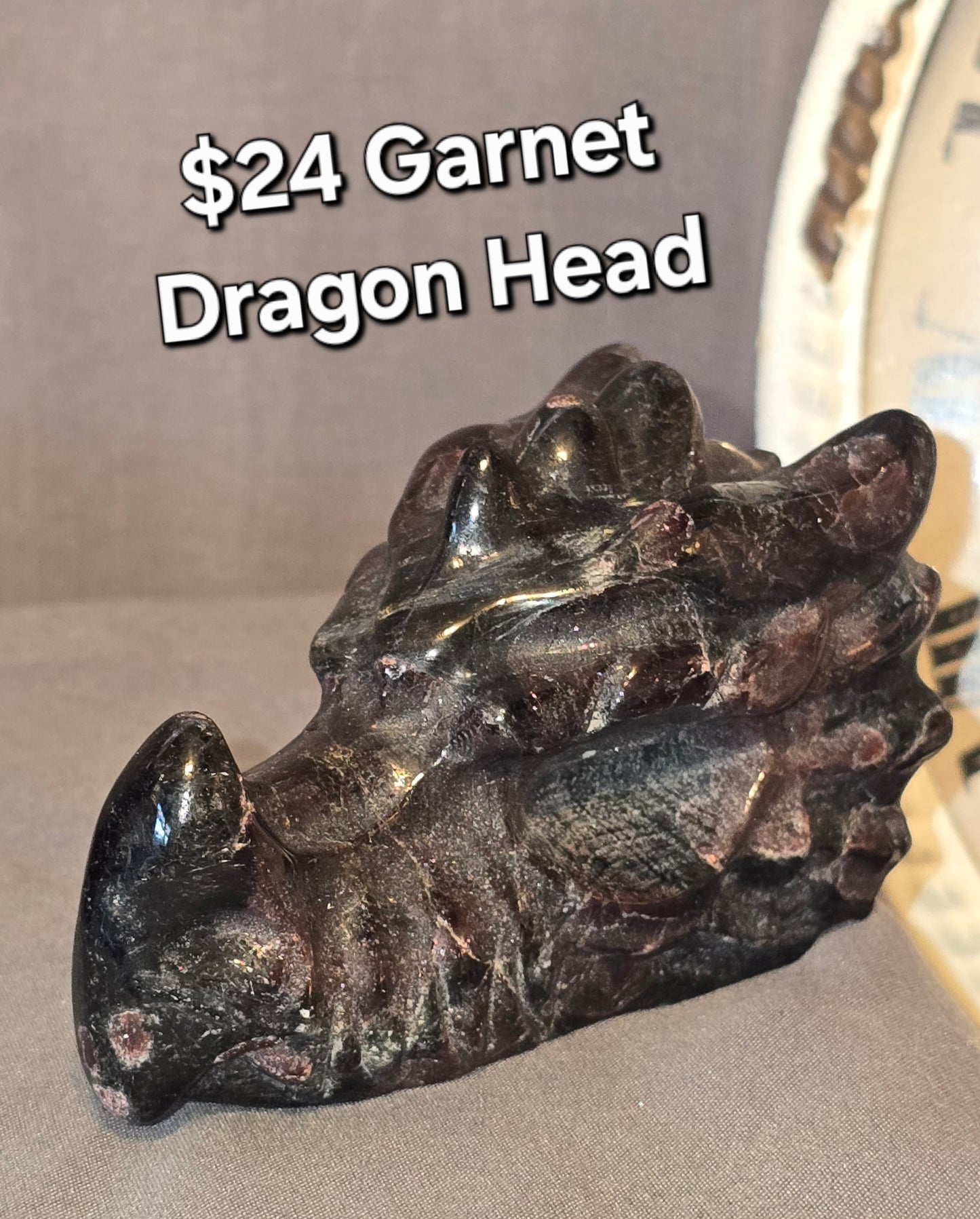Garnet Dragon Head