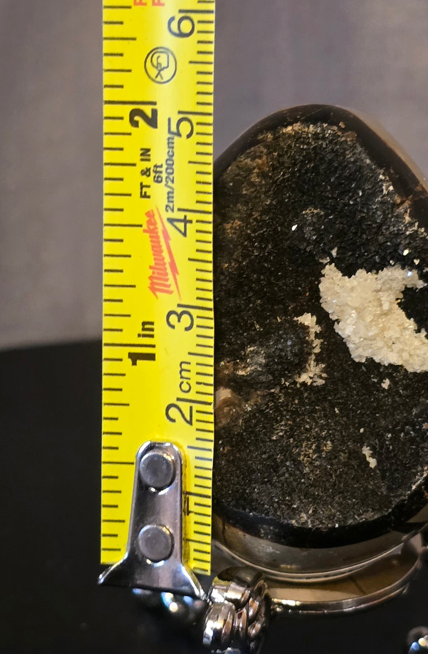 S0385 Druzy Septarian Geode Egg