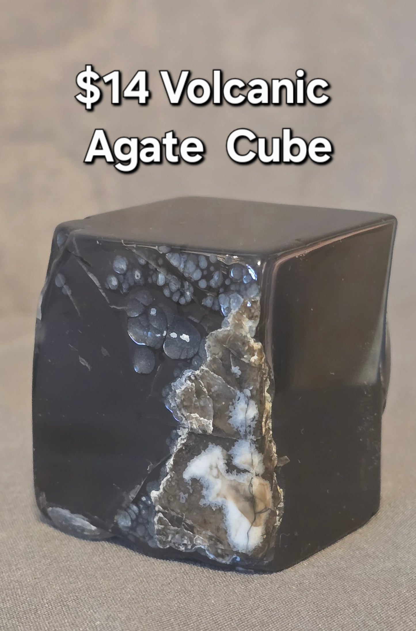 Volcanic Agate Cube