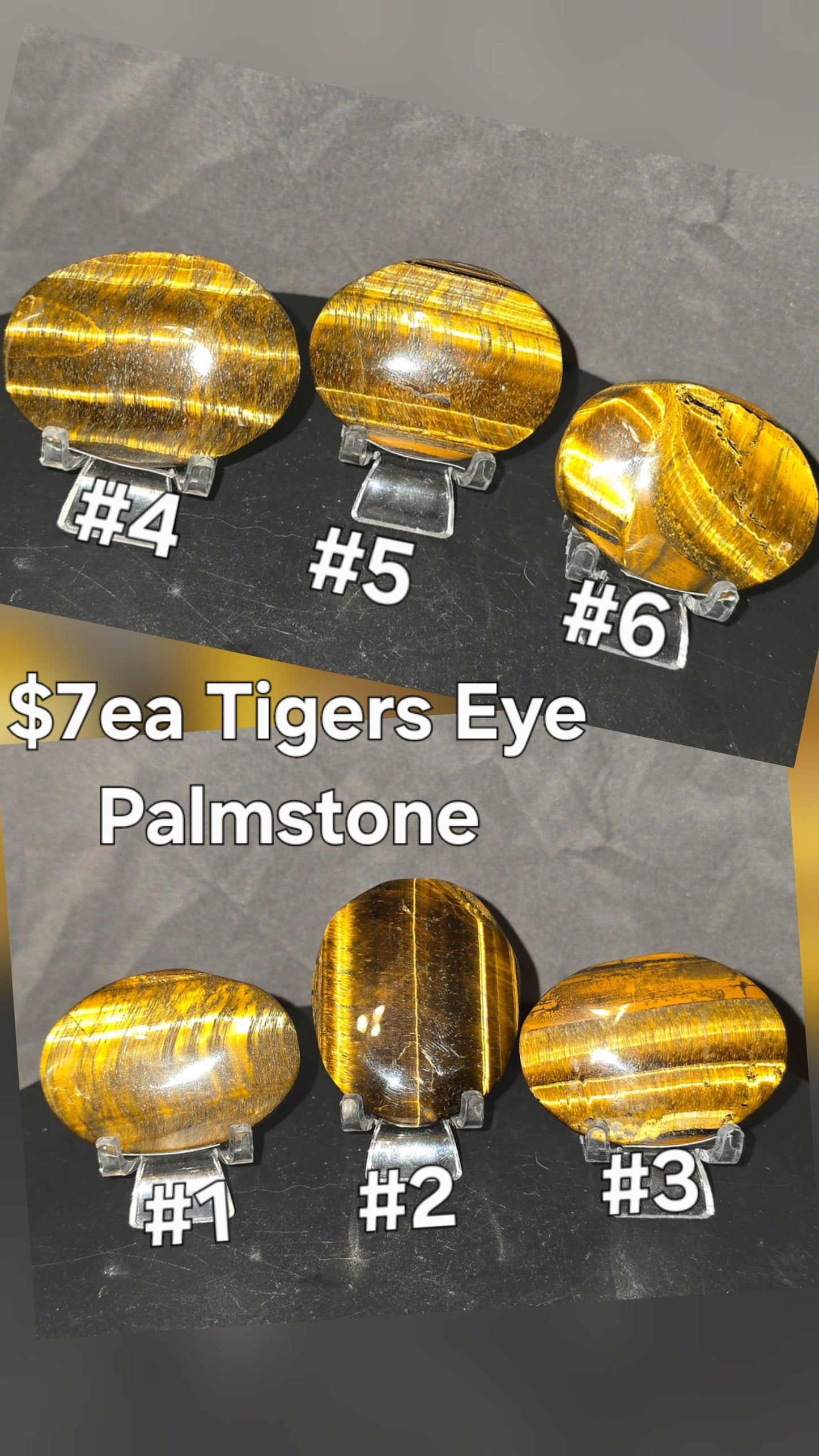 S0302 Tiger's Eye Palmstone