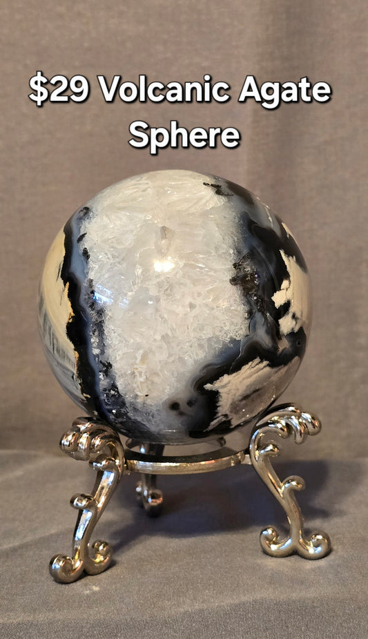 Volcanic Agate Sphere