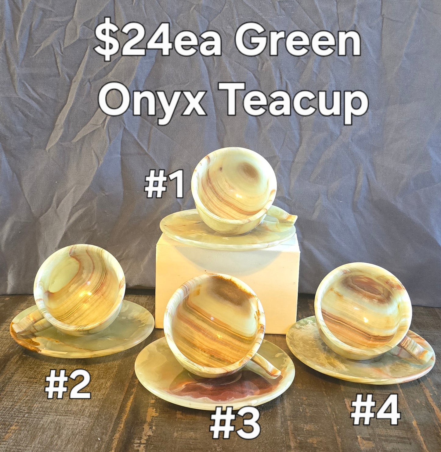 S0259 Green Onyx Teacup