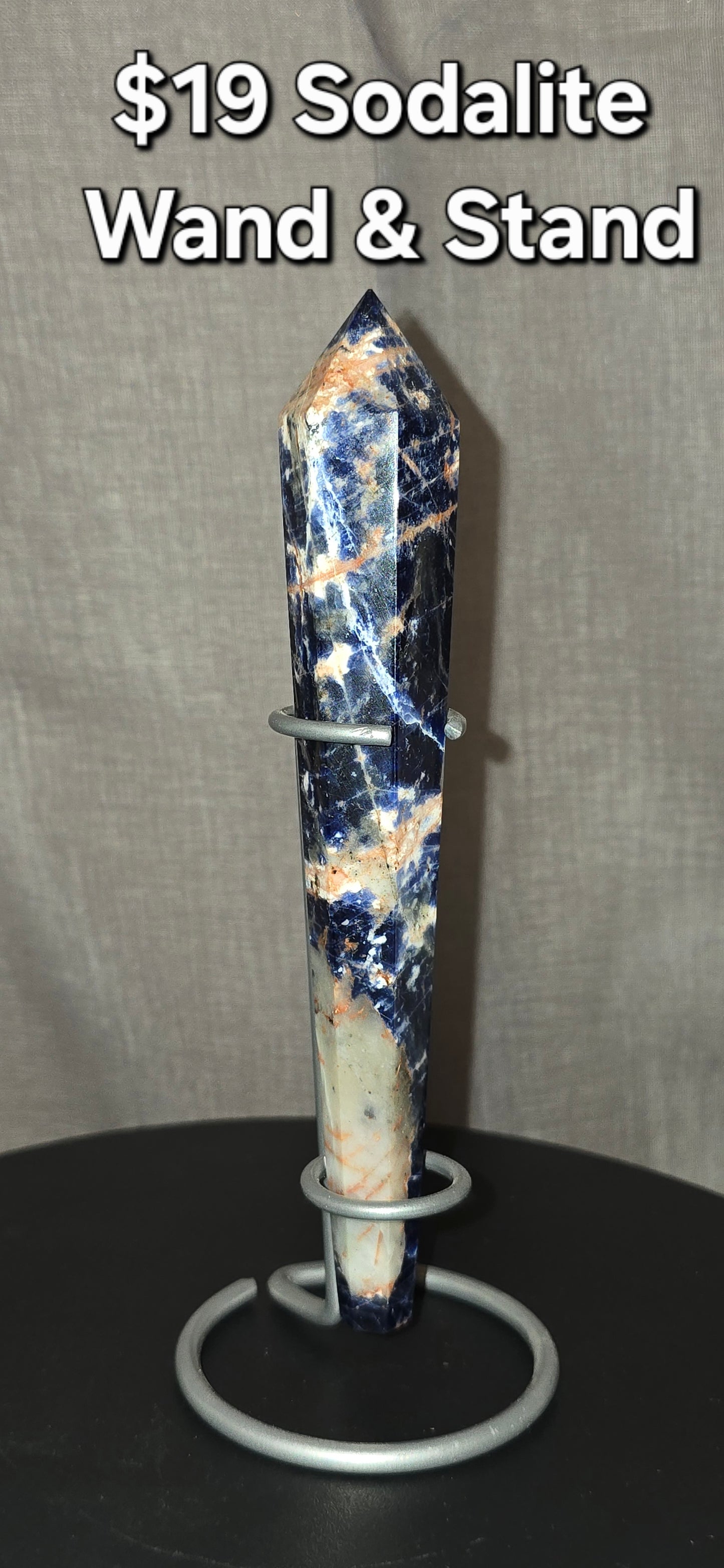 Sodalite Wand & Stand