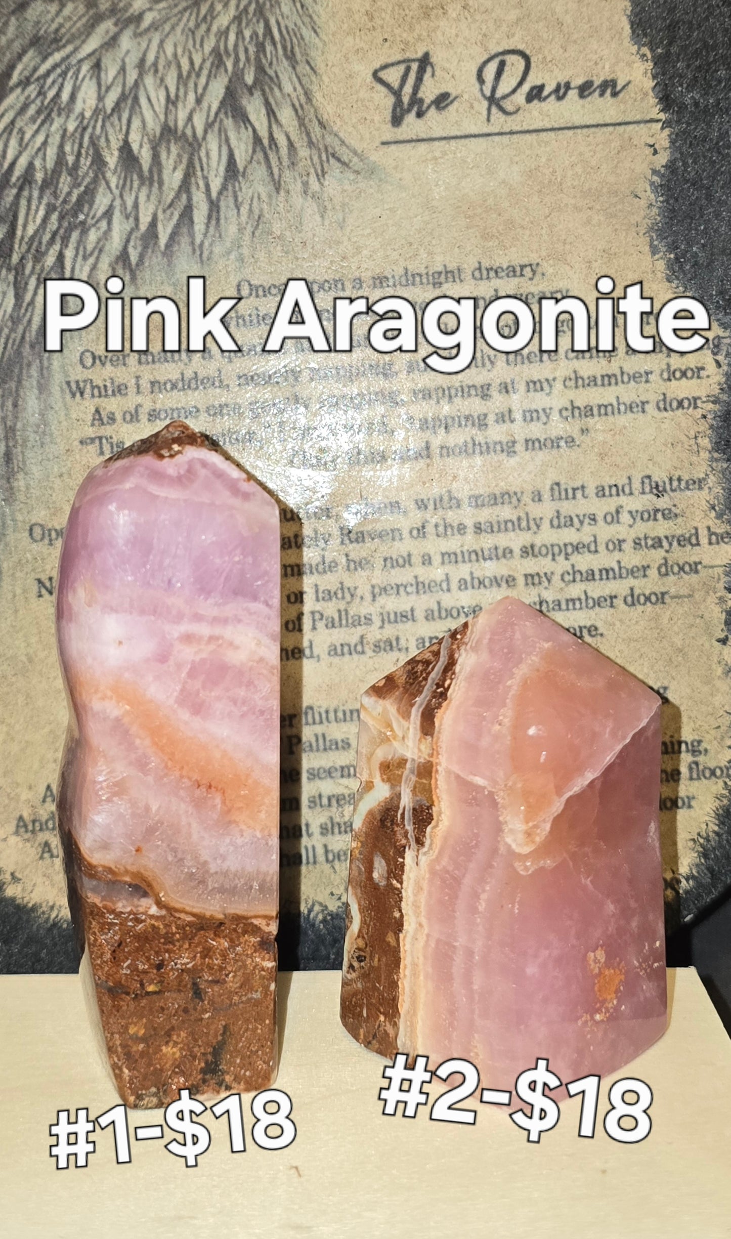 S0173 Pink Aragonite Tower