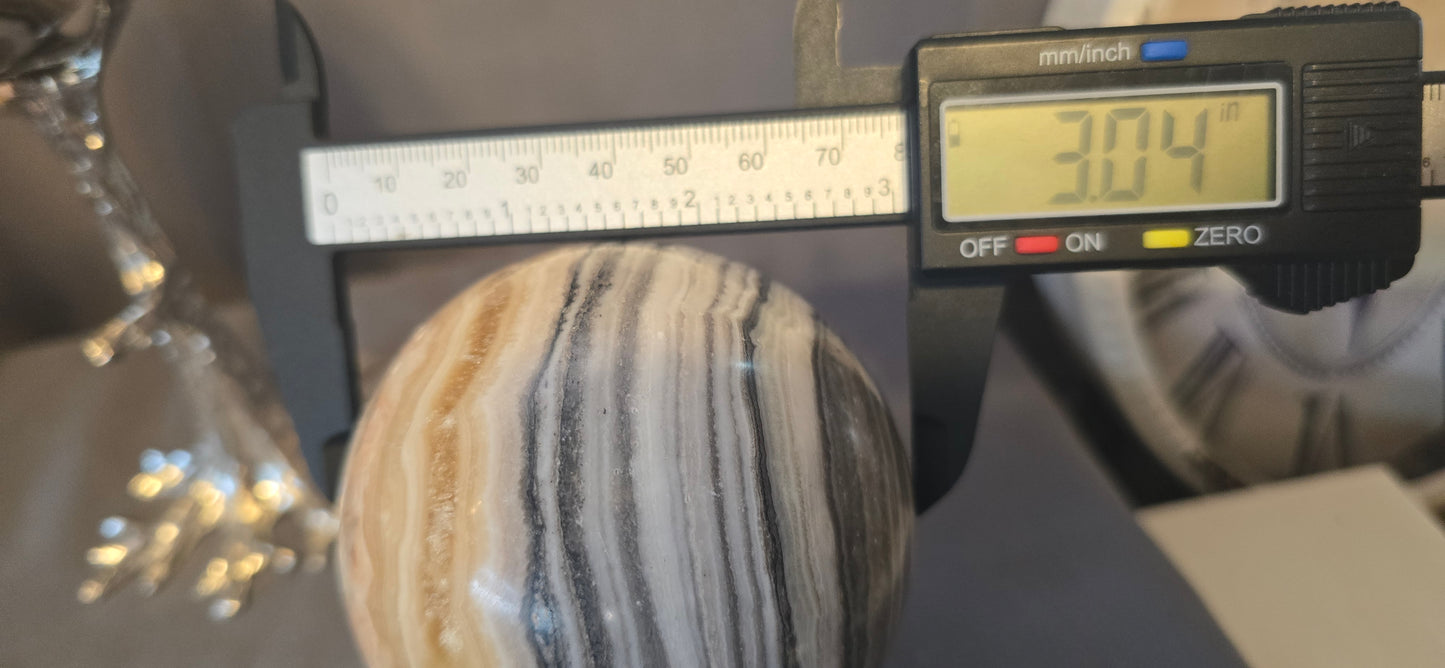 Zebra Calcite Sphere