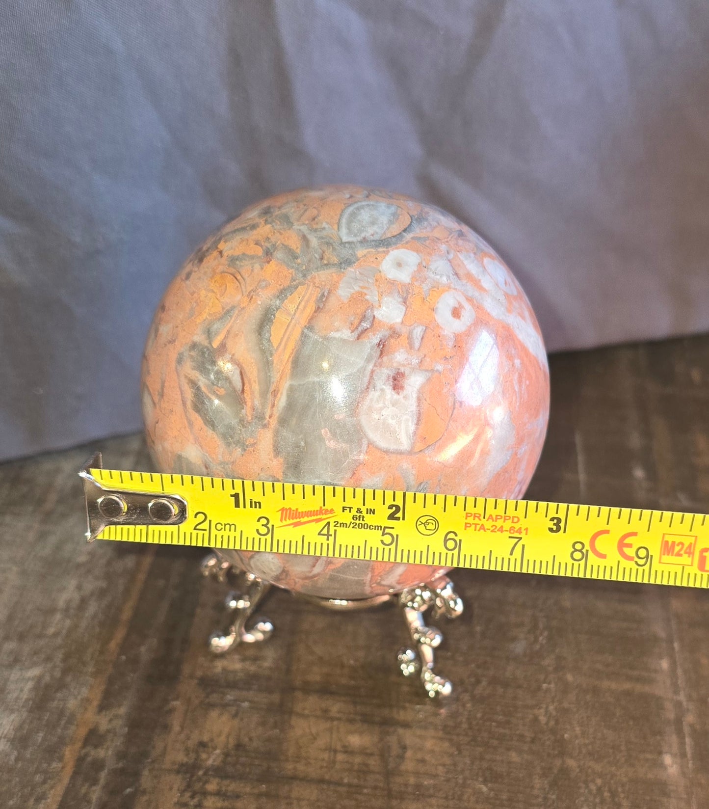S0281 Pink Jasper Sphere