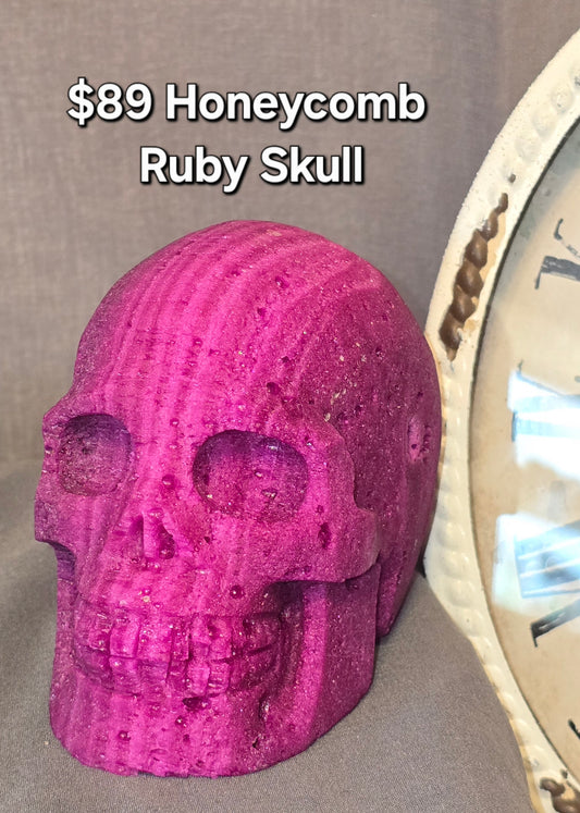 Honeycomb Ruby Skull