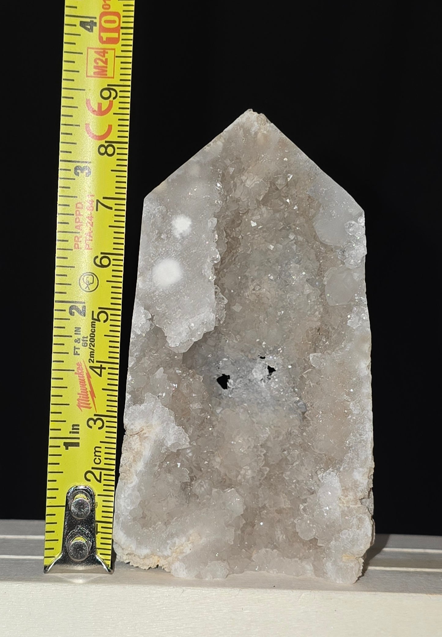 S0433 Druzy Quartz Tower/Heart