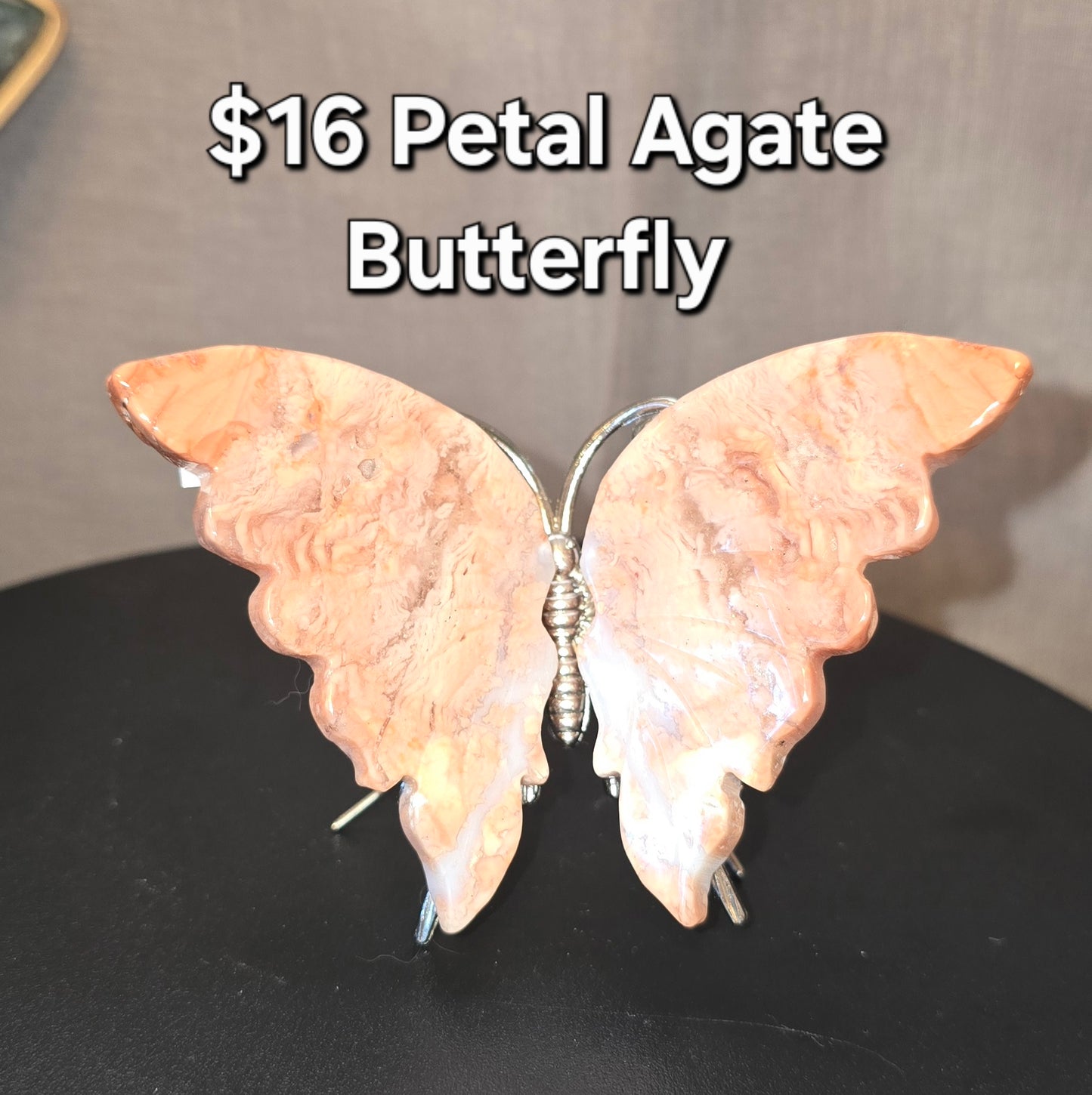 Petal Agate Butterfly