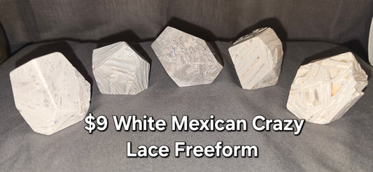 White Mexican Crazy Lace Freeform