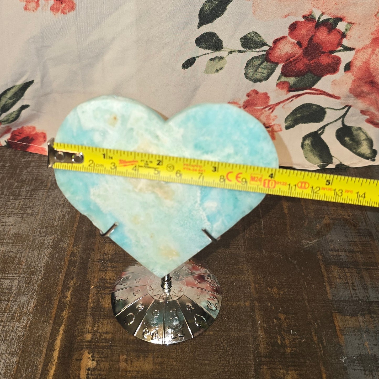 S0088 Hemimorphite Heart & Stand