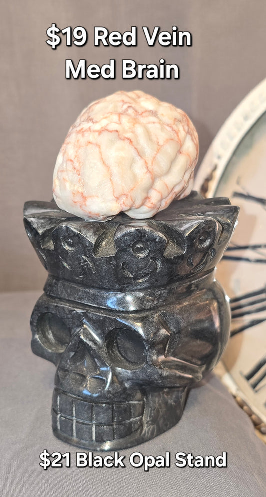 Red Vein Jasper Med Brain