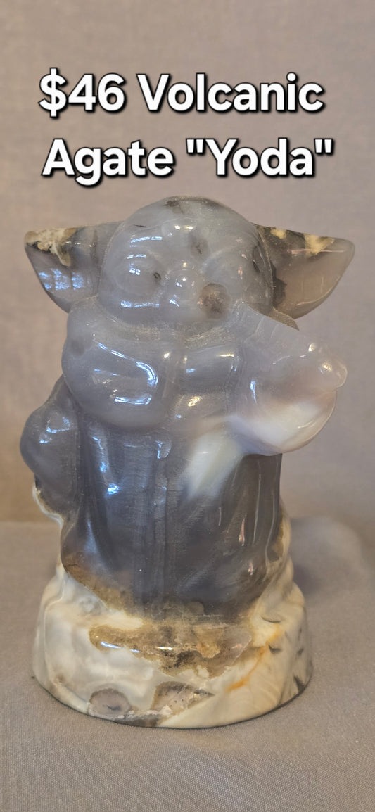 Volcanic Agate Yoda