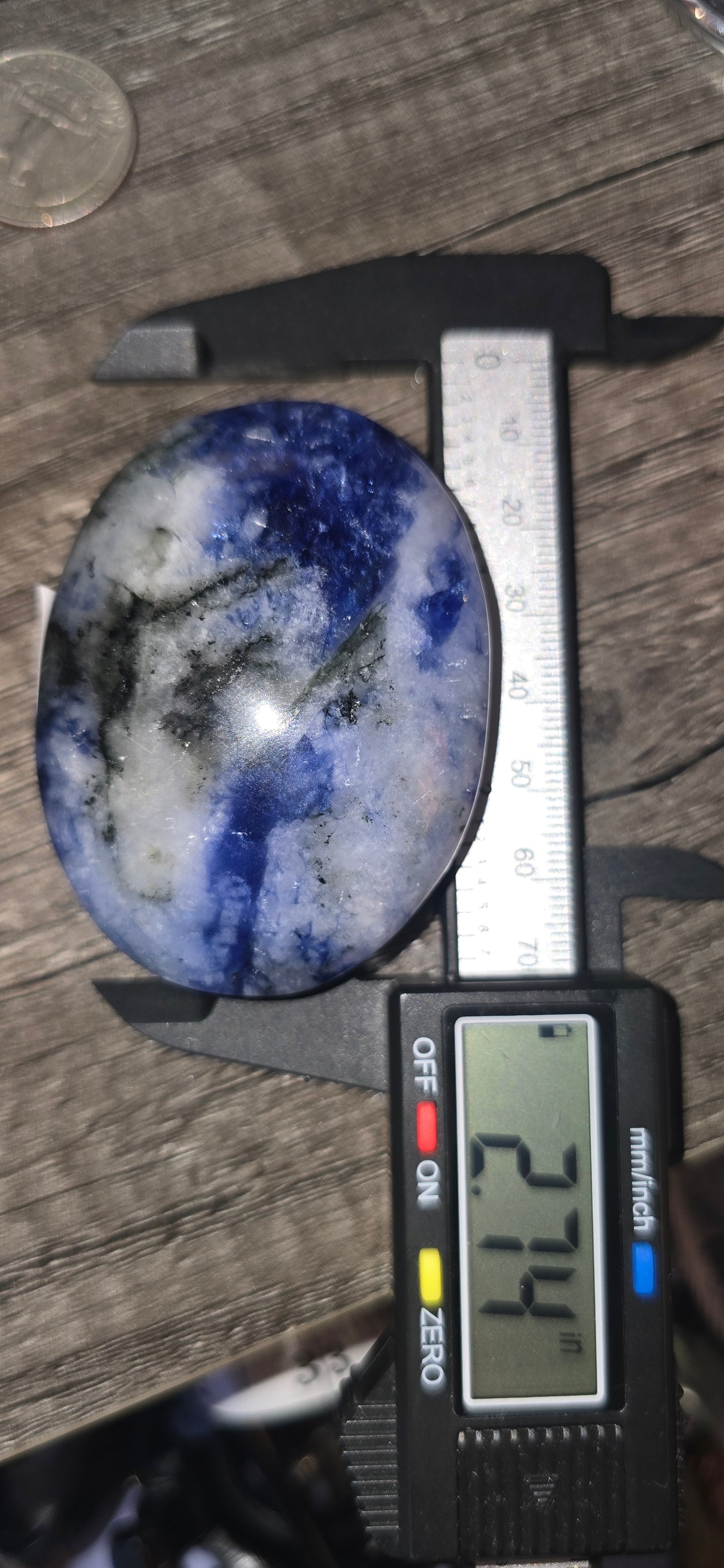 Blue Hackmanite Heart/Palm