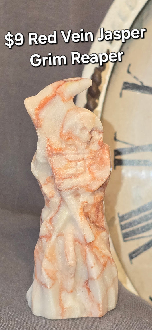 Red Vein Jasper Grim Reaper
