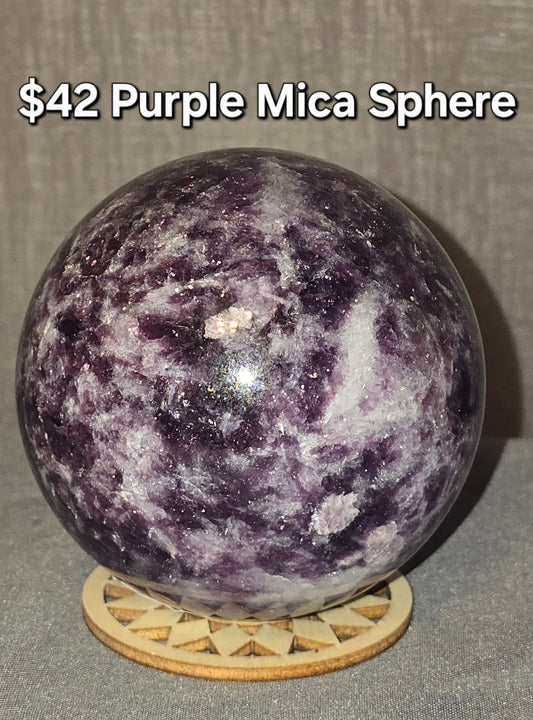 Purple Mica Sphere