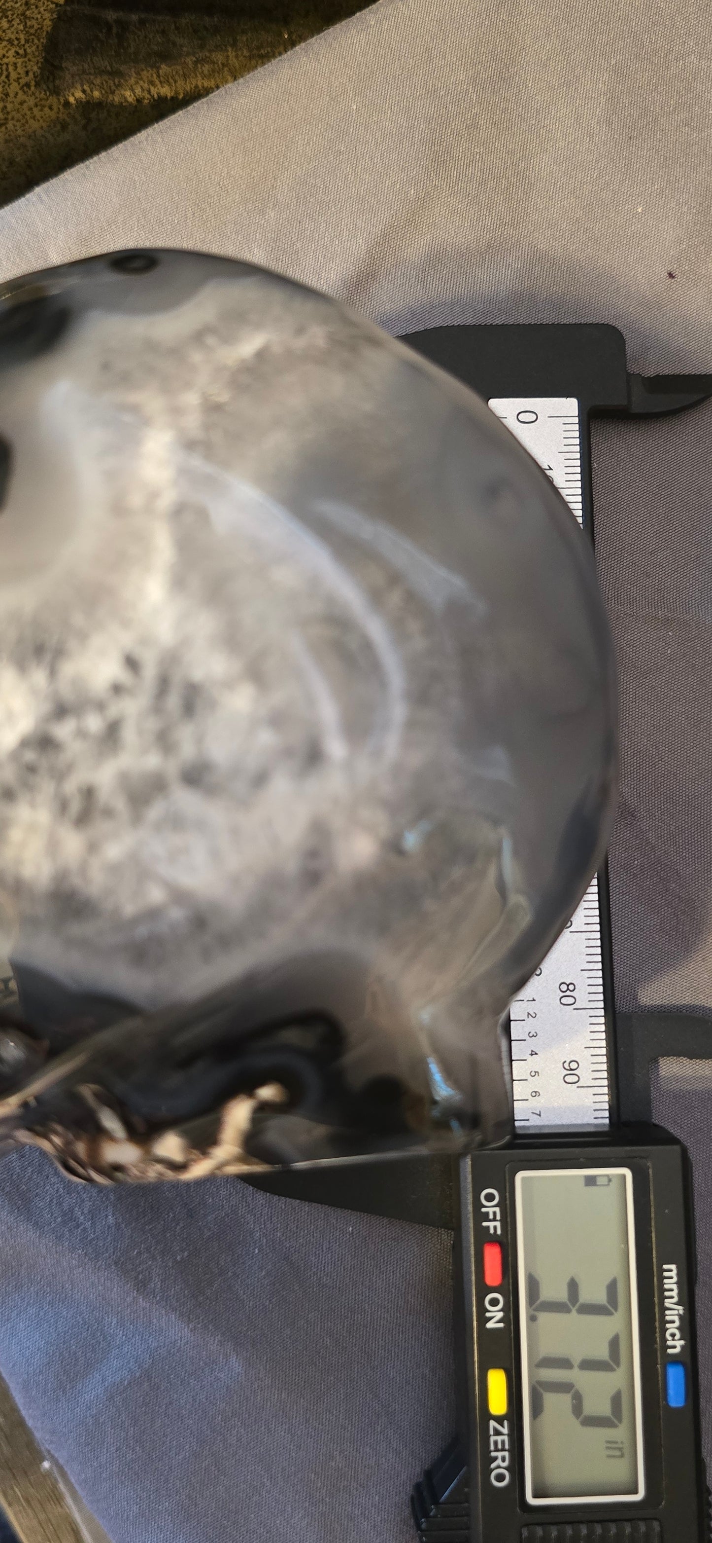 Volcanic Agate Alien Head