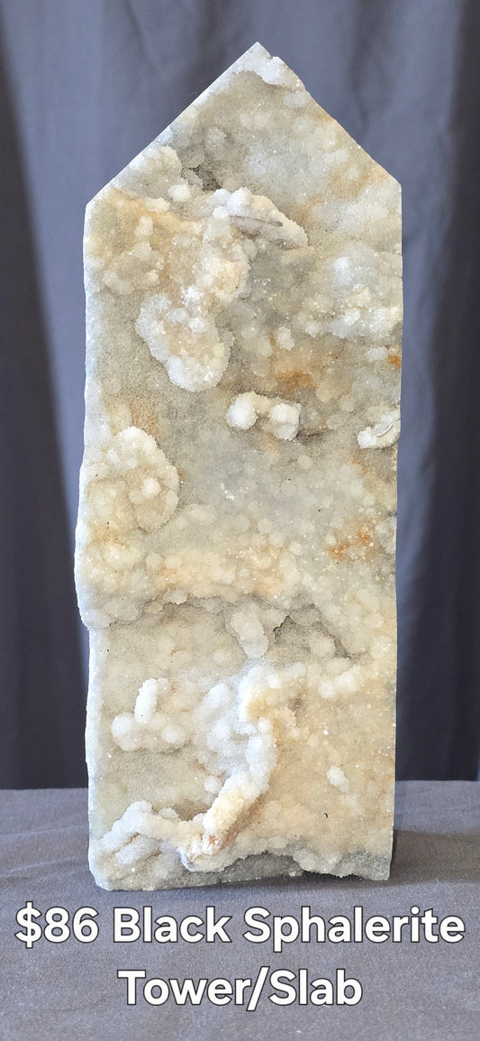 S0446 Black Sphalerite Slab/Tower