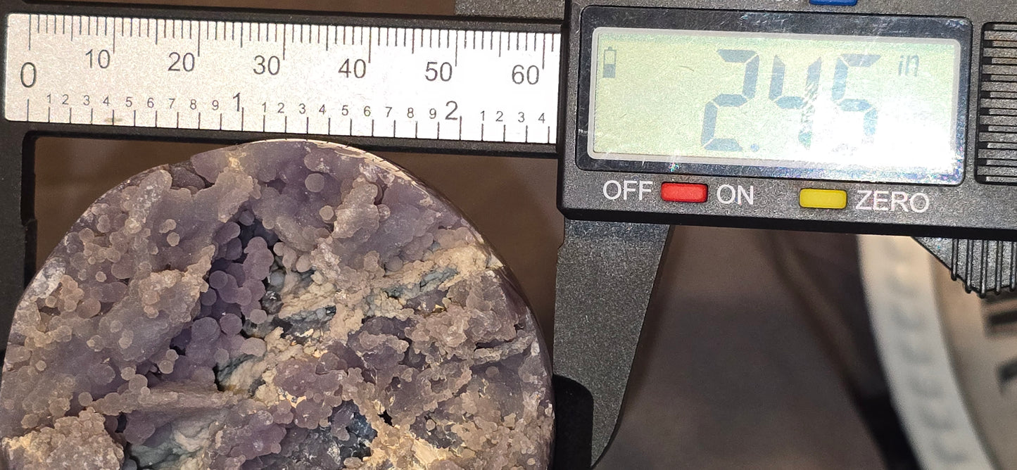 Grape Agate Half Sphere