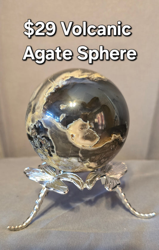 Volcanic Agate Sphere