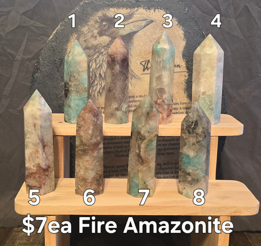 S0149 Fire Amazonite Point