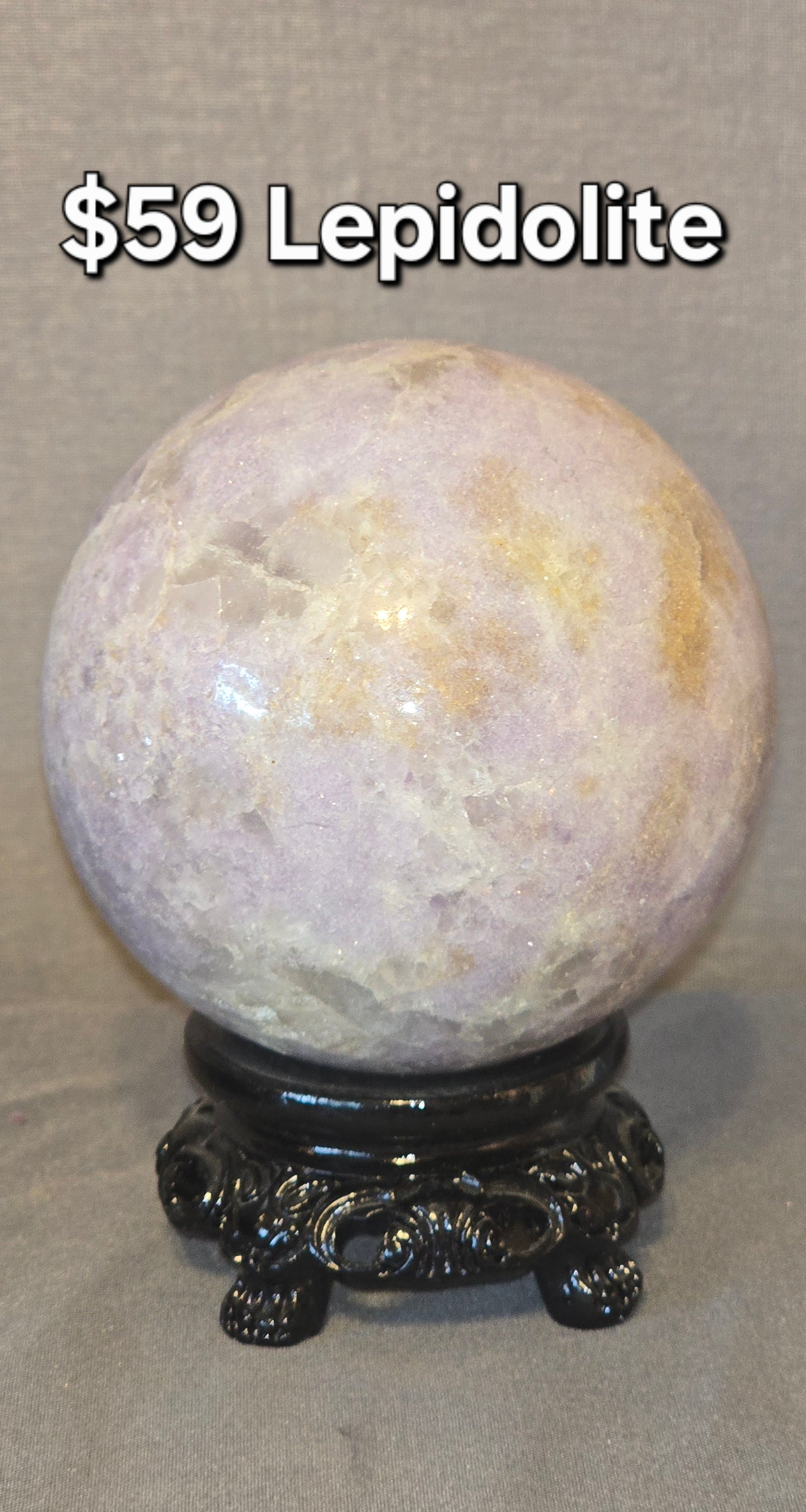 Lepidolite Sphere