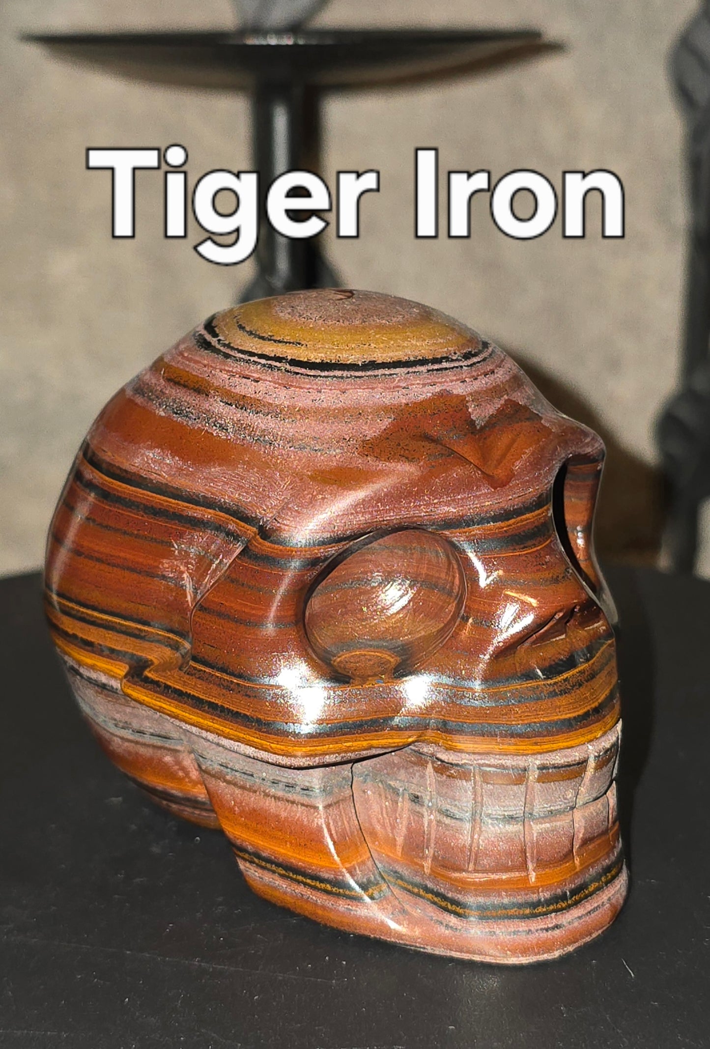 S0072 Tiger Iron Skull