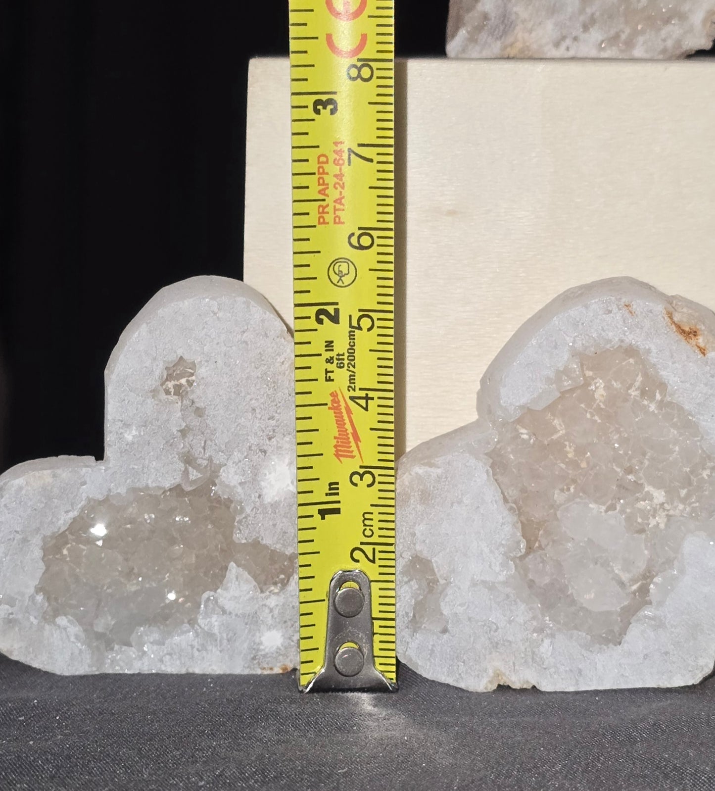 S0434 Druzy Quartz Tower/Heart