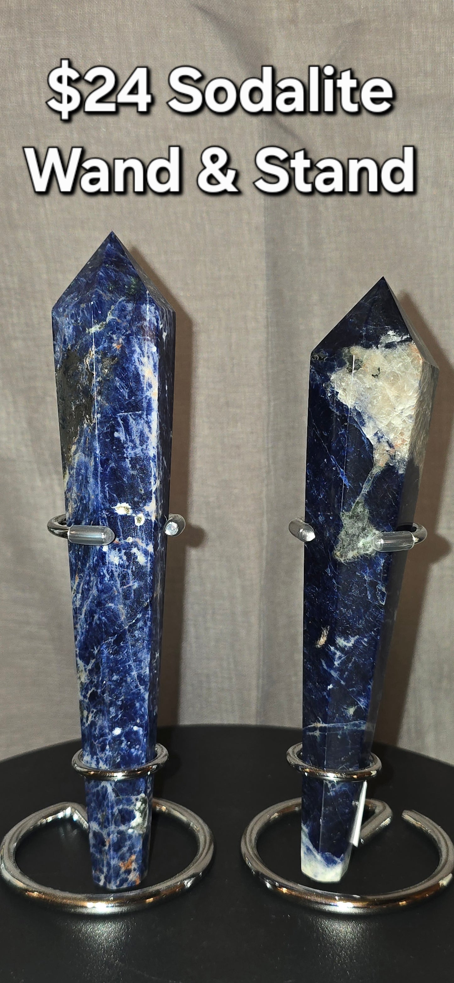 Sodalite Wand & Stand