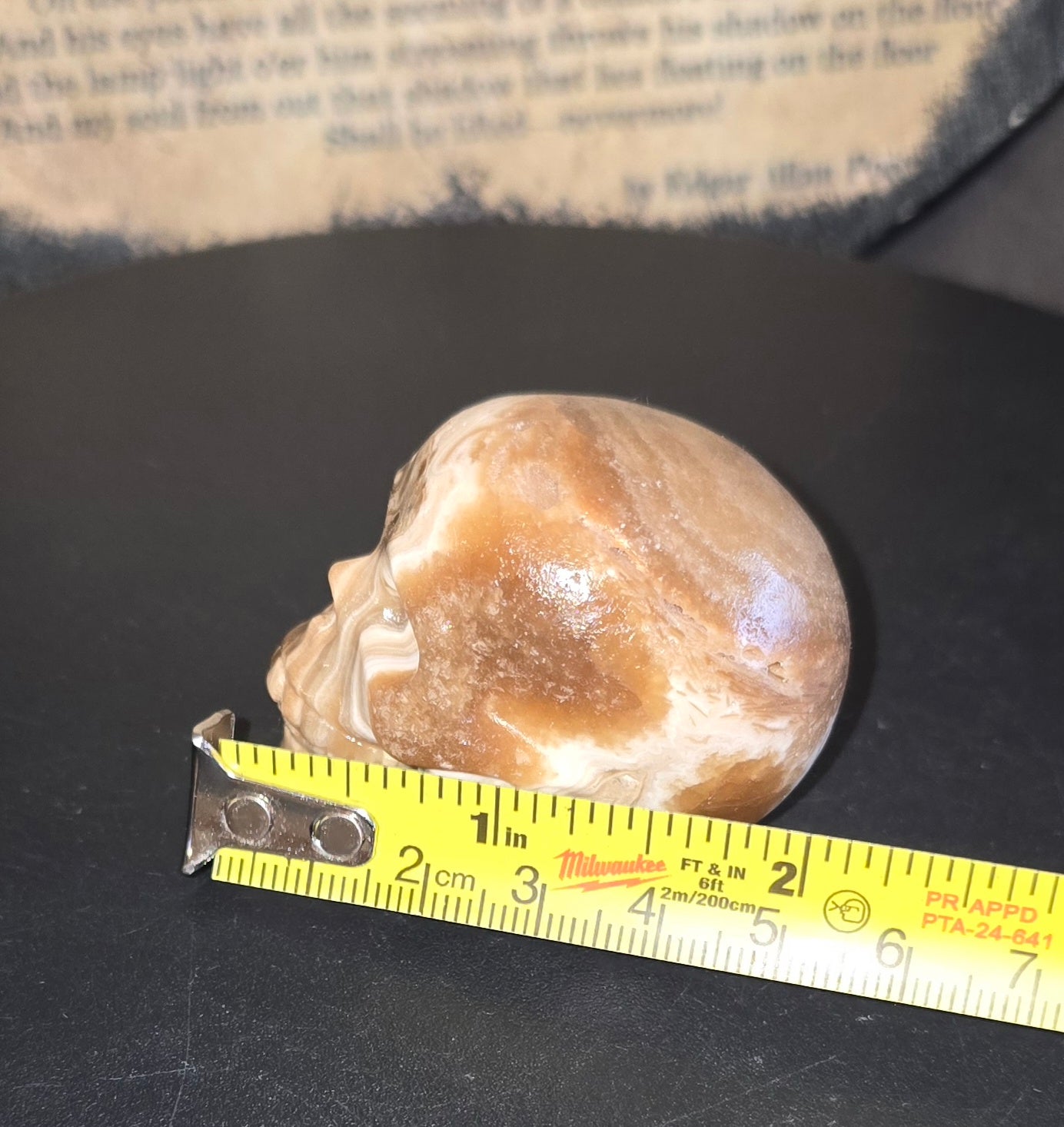S0212 Chocolate Calcite Skul