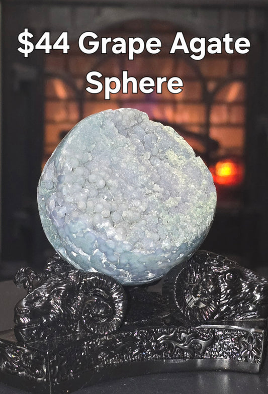 S0387 Grape Agate Sphere