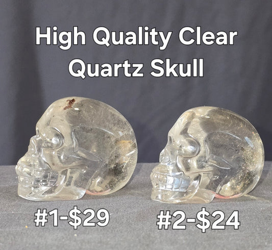 S0430 Clear Quartz Skull