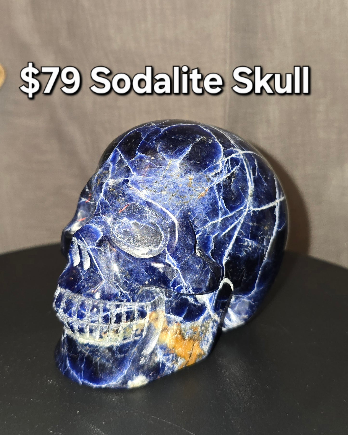 Sodalite Skull