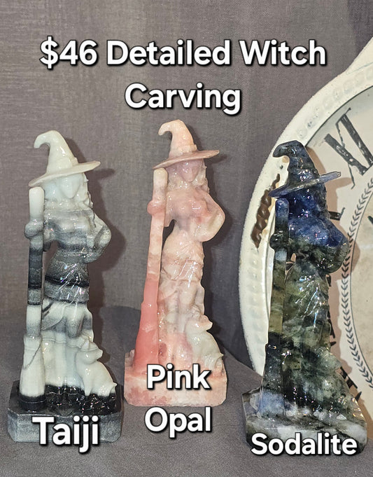 Detailed Witch Carving