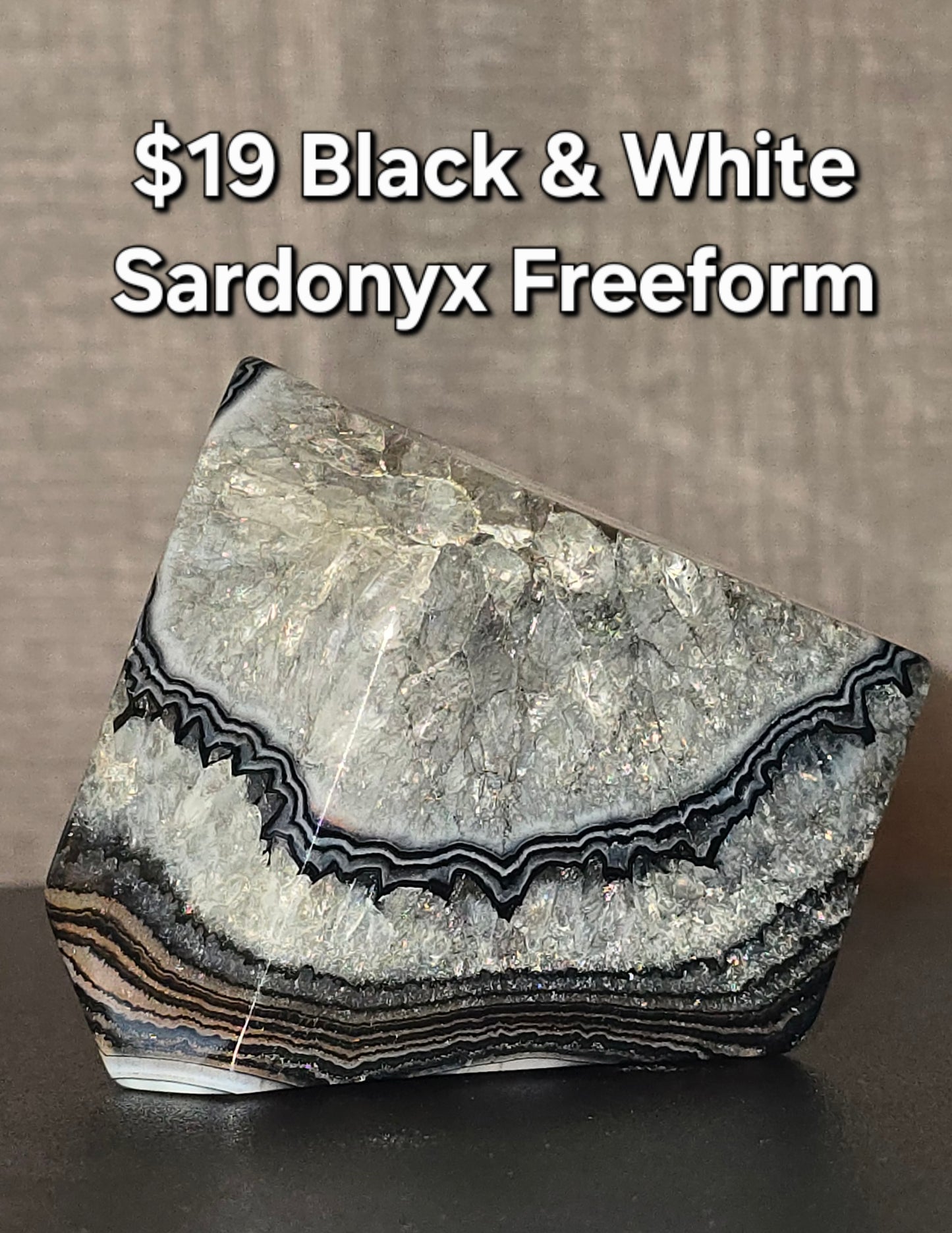 Black & White Sardonyx Freeform