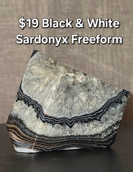 Black & White Sardonyx Freeform