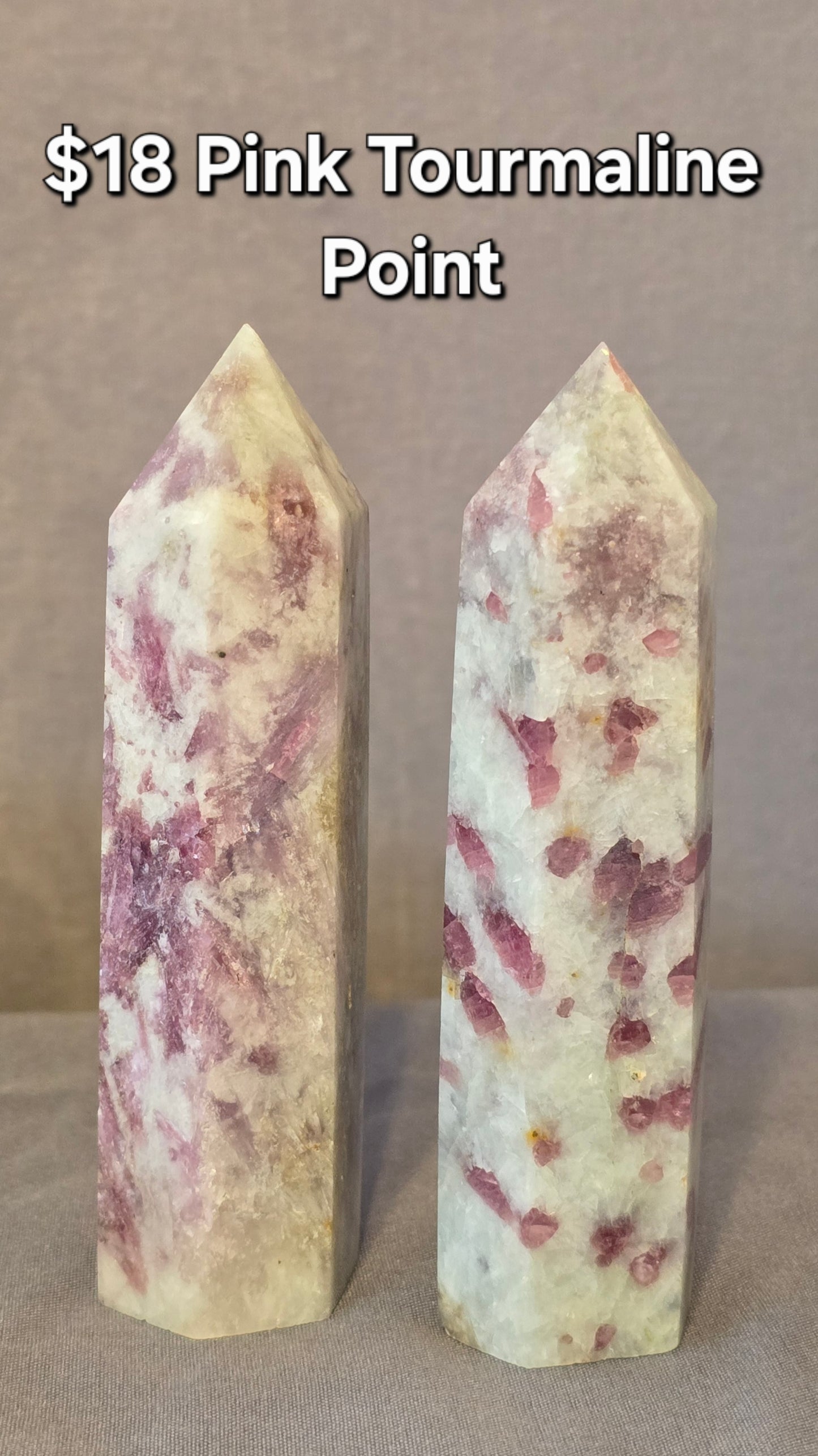 Pink Tourmaline Point