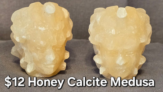 Honey Calcite Medusa