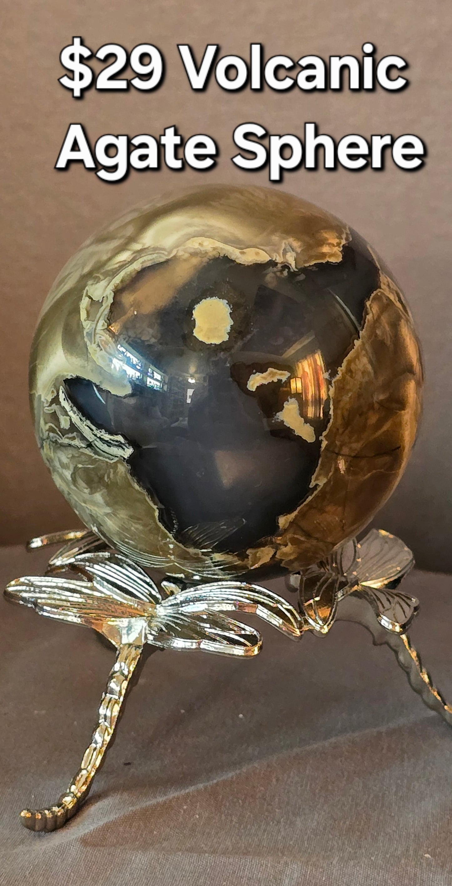 Volcanic Agate Sphere