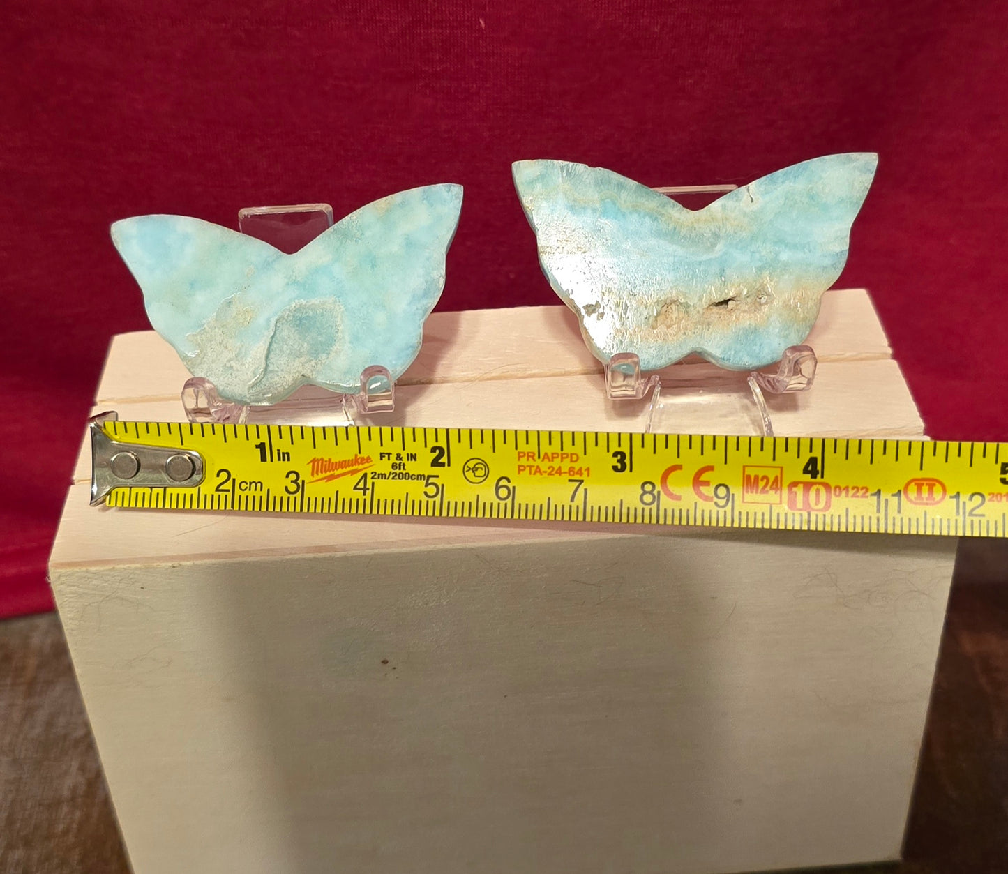 S0099 Blue Aragonite Butterfly