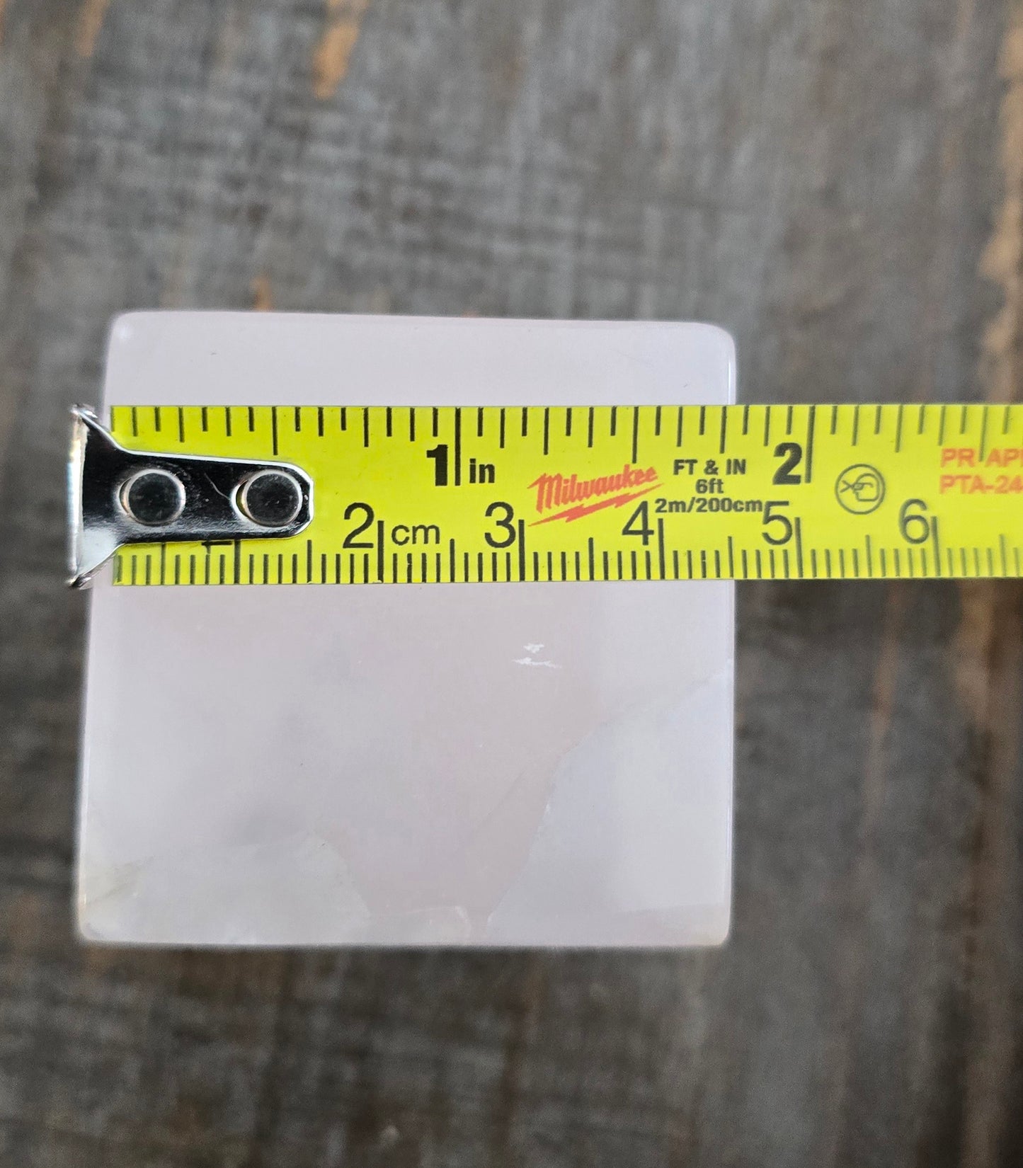 S0170 Smokey Pink Mangano Calcite Floating Cube