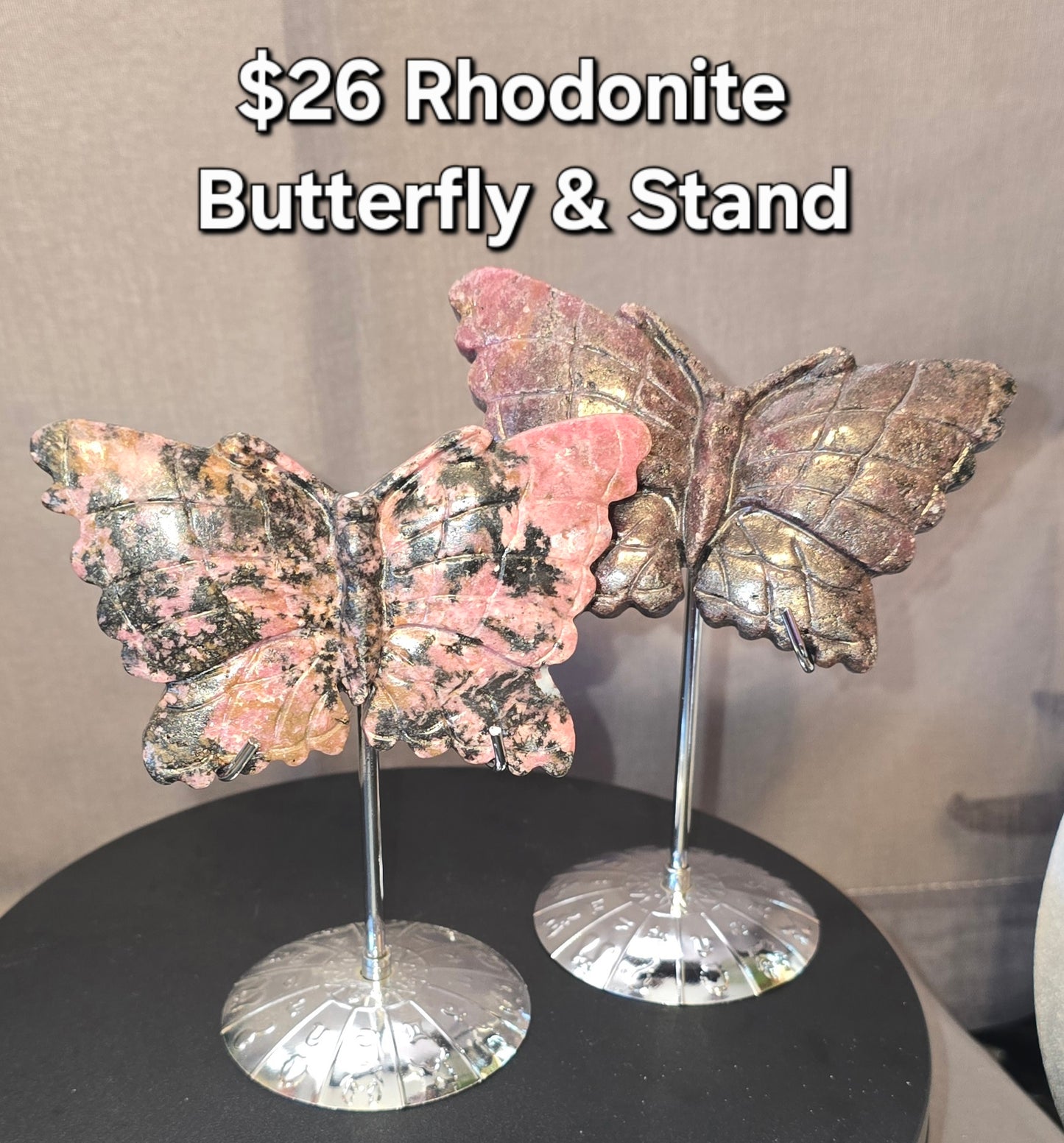 Rhodonite Butterfly
