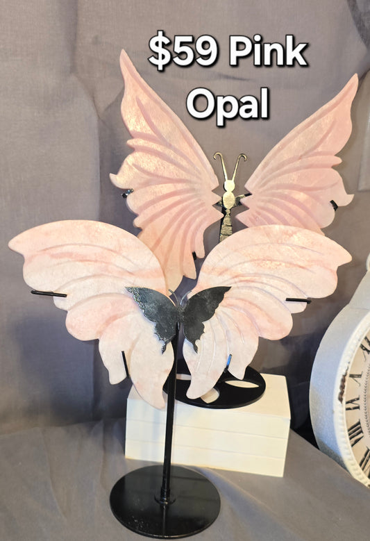 Pink Opal GIANT Butterfly